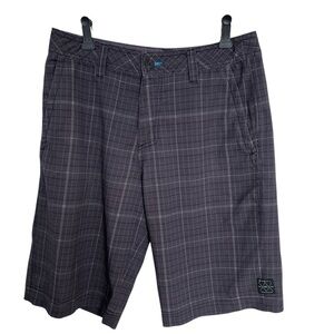 O’neill Men’s Gray Plaid Shorts size 28